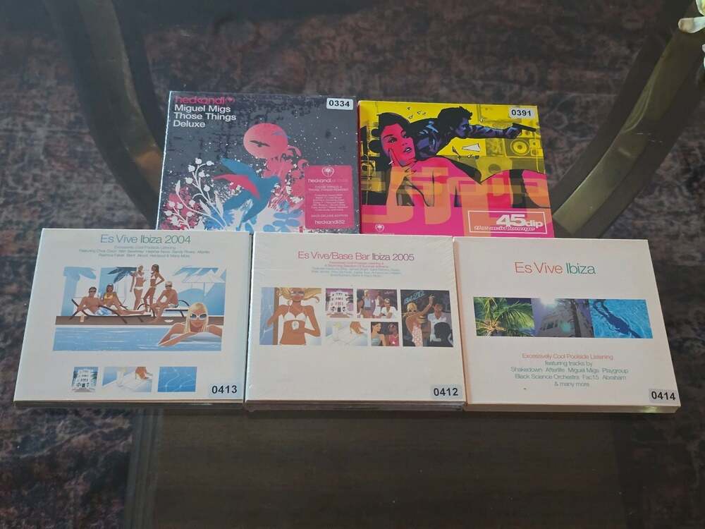Hed Kandi Artiste + Es Vive Ibiza 5 CD Lot Miguel Migs Acid Lounge